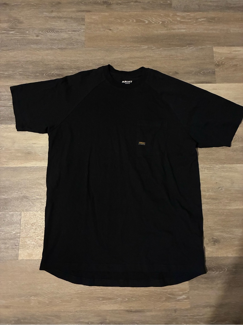 Ariat Rebar Mens Black Short-Sleeve Pocket Tee XLT